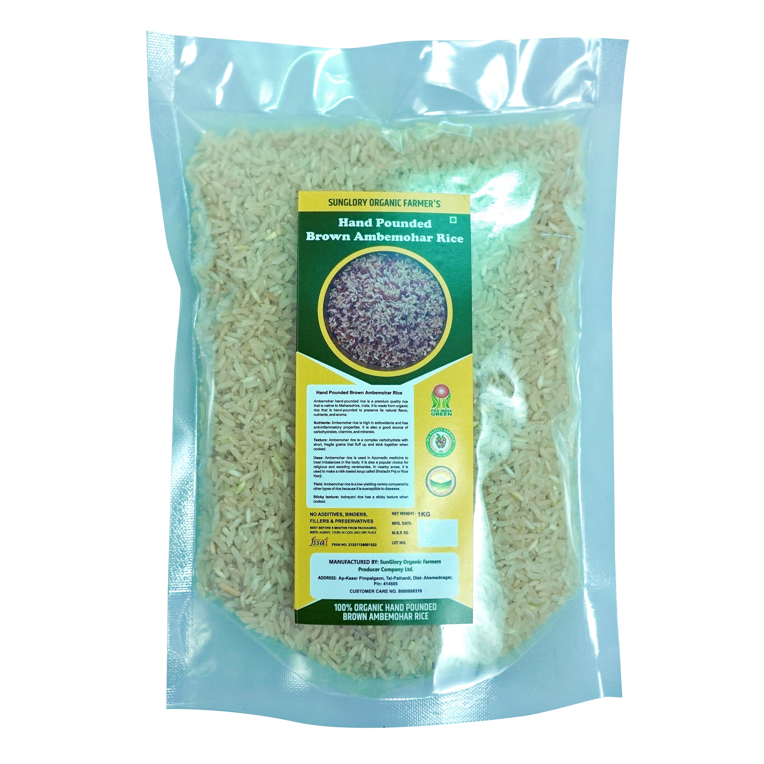 Hand Pounded Ambemohor Rice