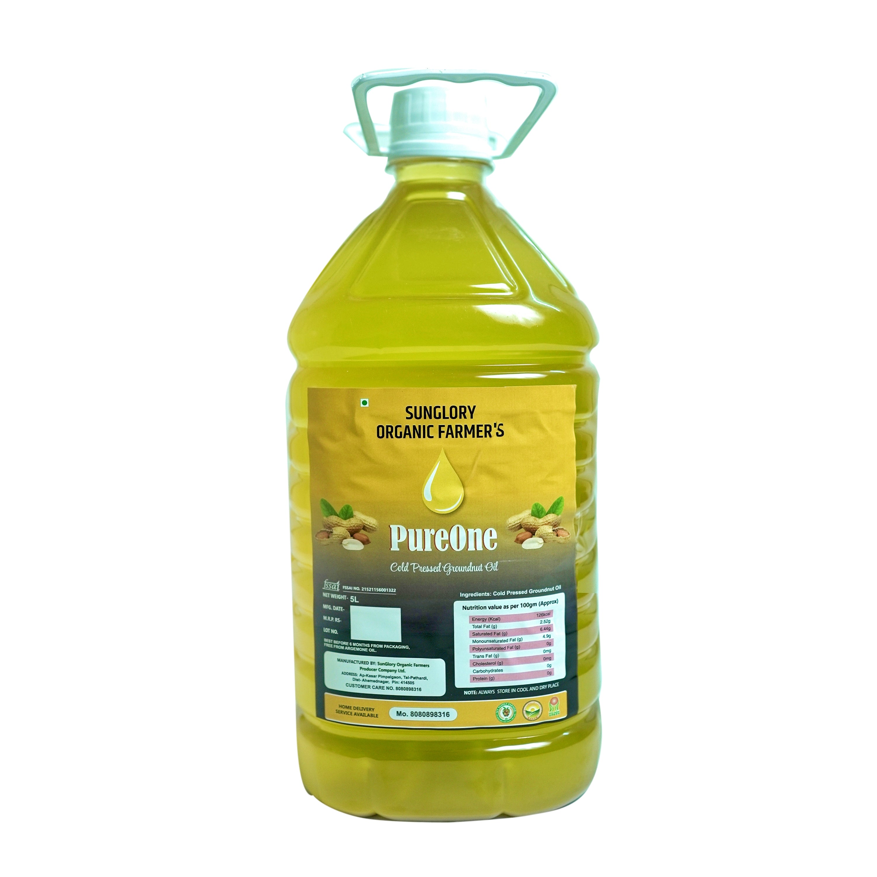 Wood Pressed Groundnut Oil