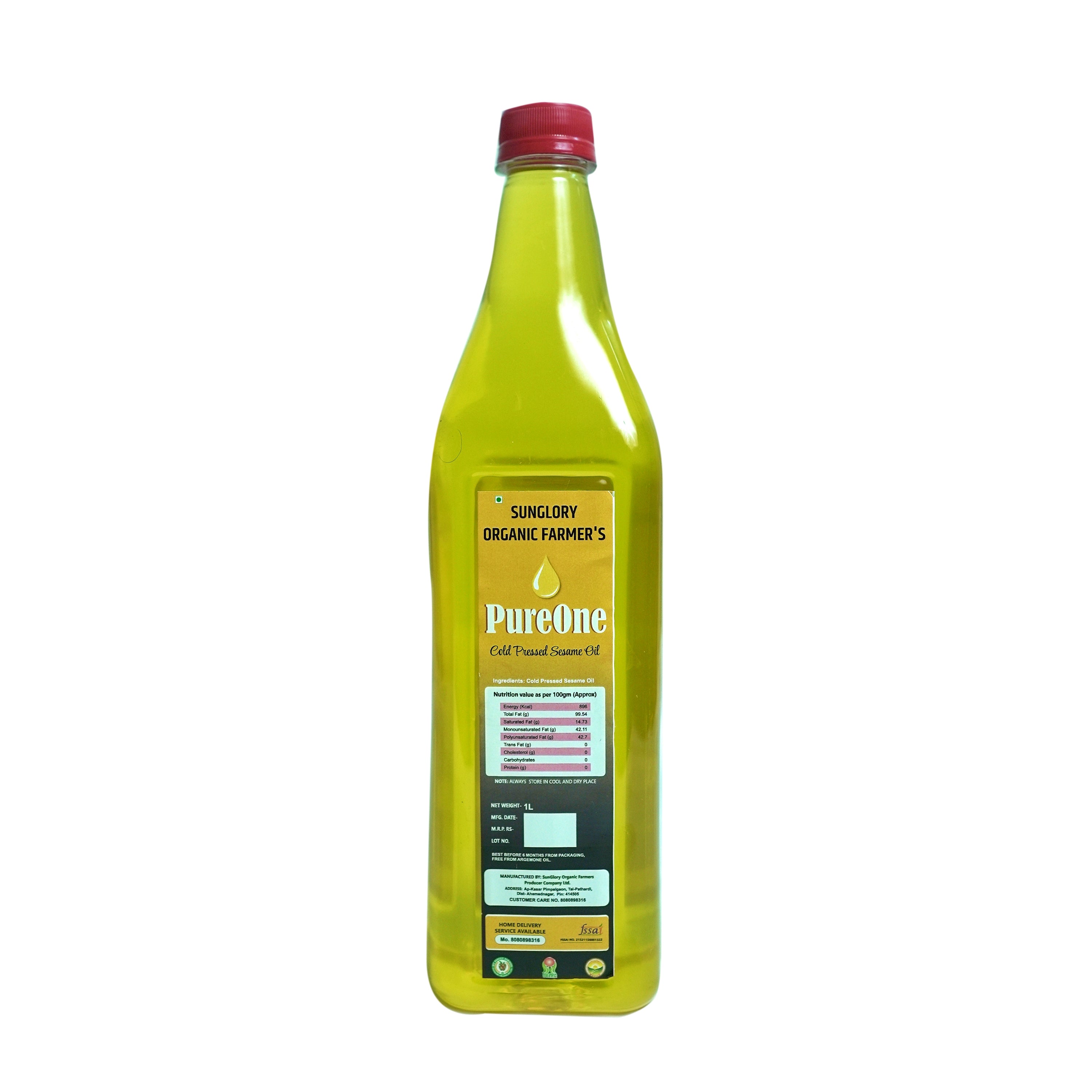 Wood pressed sesame oil